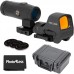 Коллиматорный прицел Holosun Open Reflex HS510C 2 MOA + збільшувач Holosun HM3X 3x