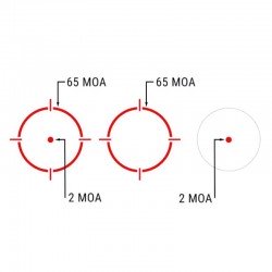 Коліматорний приціл Holosun SCRS RD MRS 2 MOA + 65 MOA