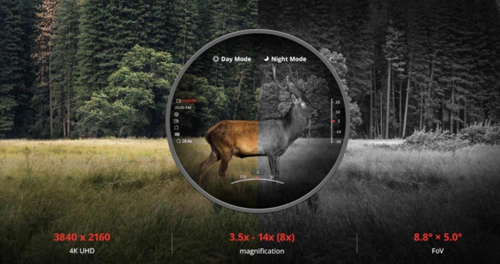 Купить прицел ночного видения HikMicro ALPEX 4K A50EL LRF в