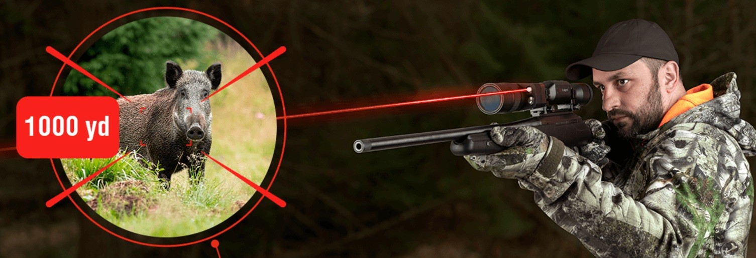 Изображение через цифровой прицел ATN X-Sight 5 LRF 3-15x