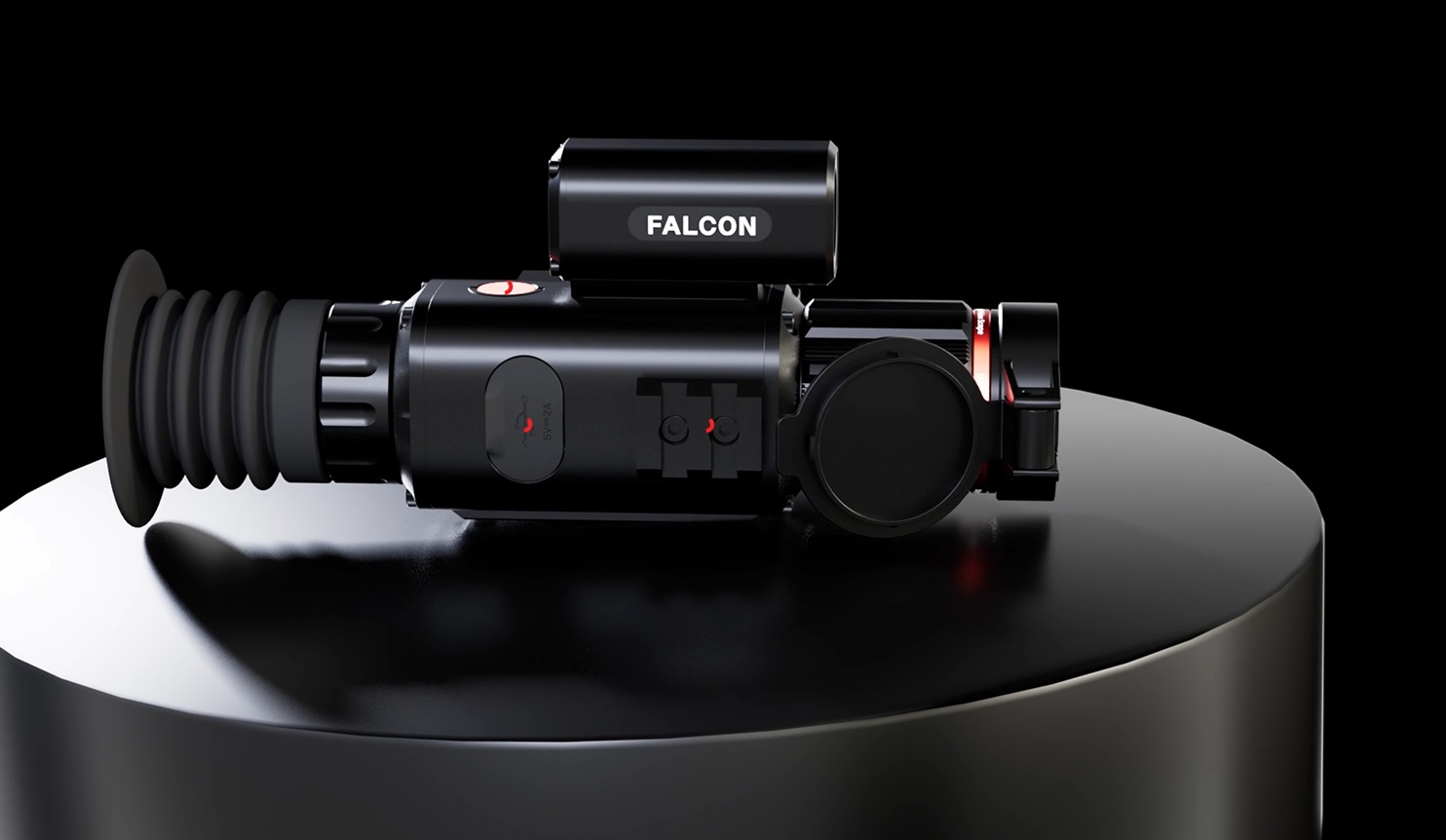 Изображение через цифровой прицел Falcon Y1L в режиме ночного наблюдения с инфракрасной подсветкой