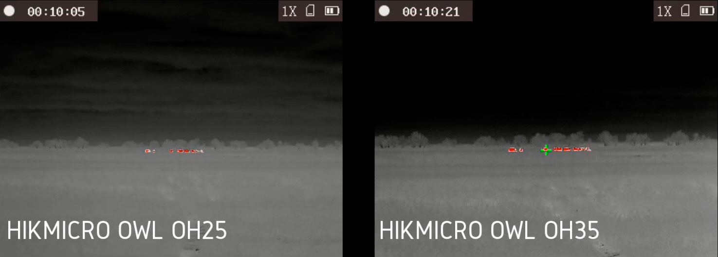 Тепловизор HikMicro OWL OH35 дальность обнаружения 400 метров, влажность 85%, температура +3