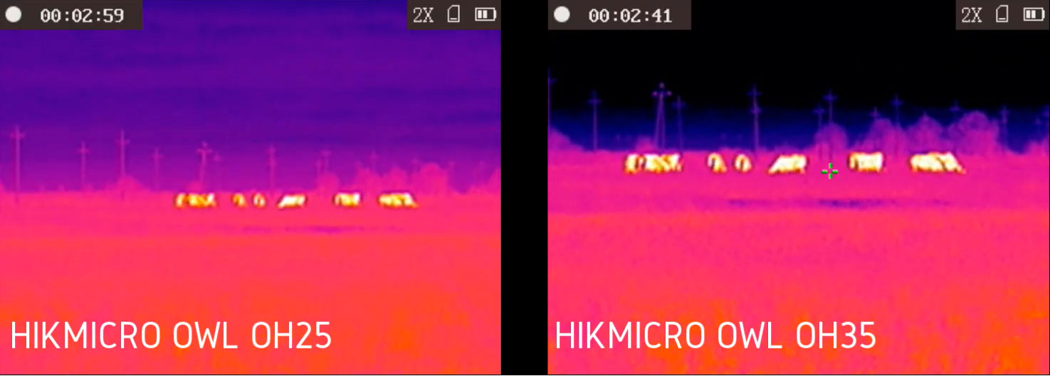 Тепловизор HikMicro OWL OH35 дальность обнаружения 260 метров, влажность 85%, температура +3