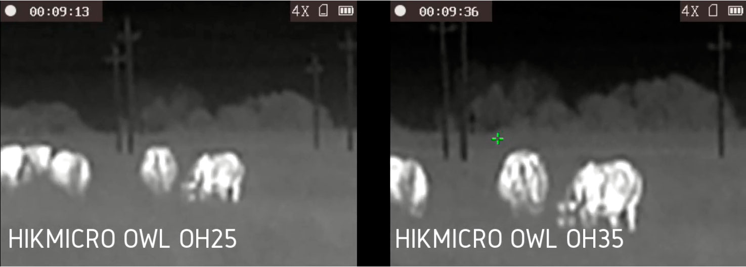 Тепловизор HikMicro OWL OH35 дальность обнаружения 90 метров, влажность 85%, температура +3
