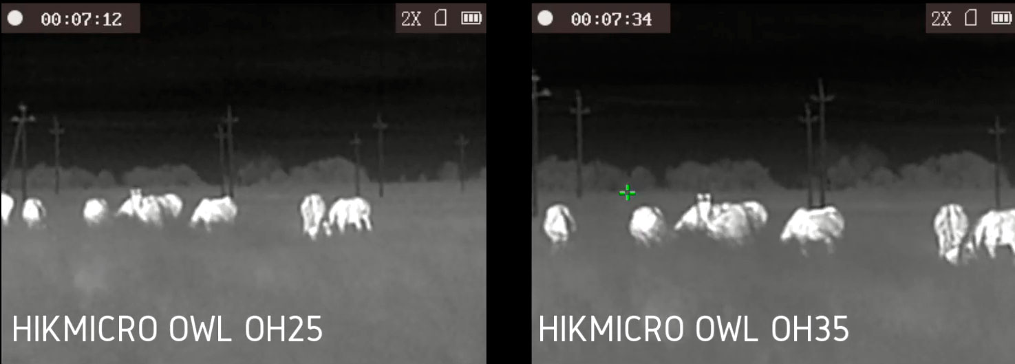 Тепловизор HikMicro OWL OH35 дальность обнаружения 90 метров, влажность 85%, температура +3