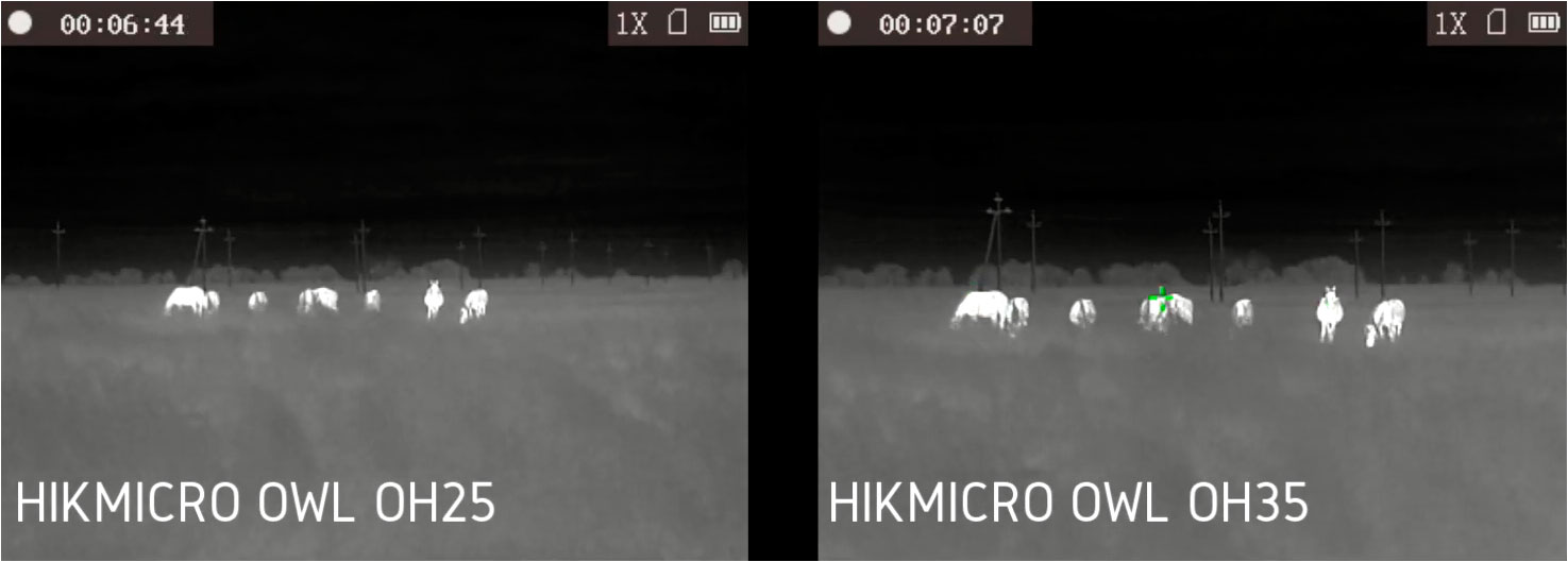 Тепловизор HikMicro OWL OH35 дальность обнаружения 90 метров, влажность 85%, температура +3