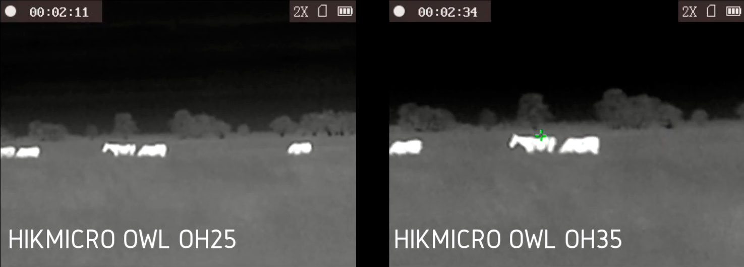 Тепловизор HikMicro OWL OH35 дальность обнаружения 170 метров, влажность 85%, температура +3