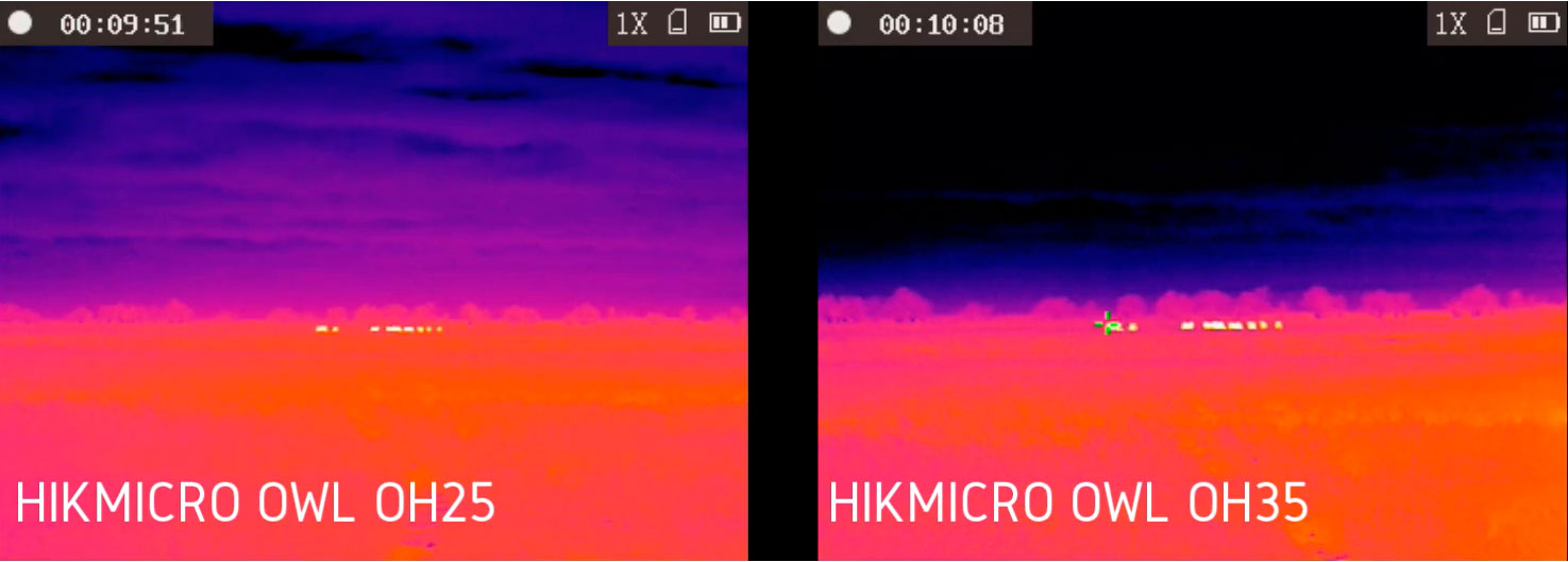Тепловизор HikMicro OWL OH35 дальность обнаружения 400 метров, влажность 85%, температура +3