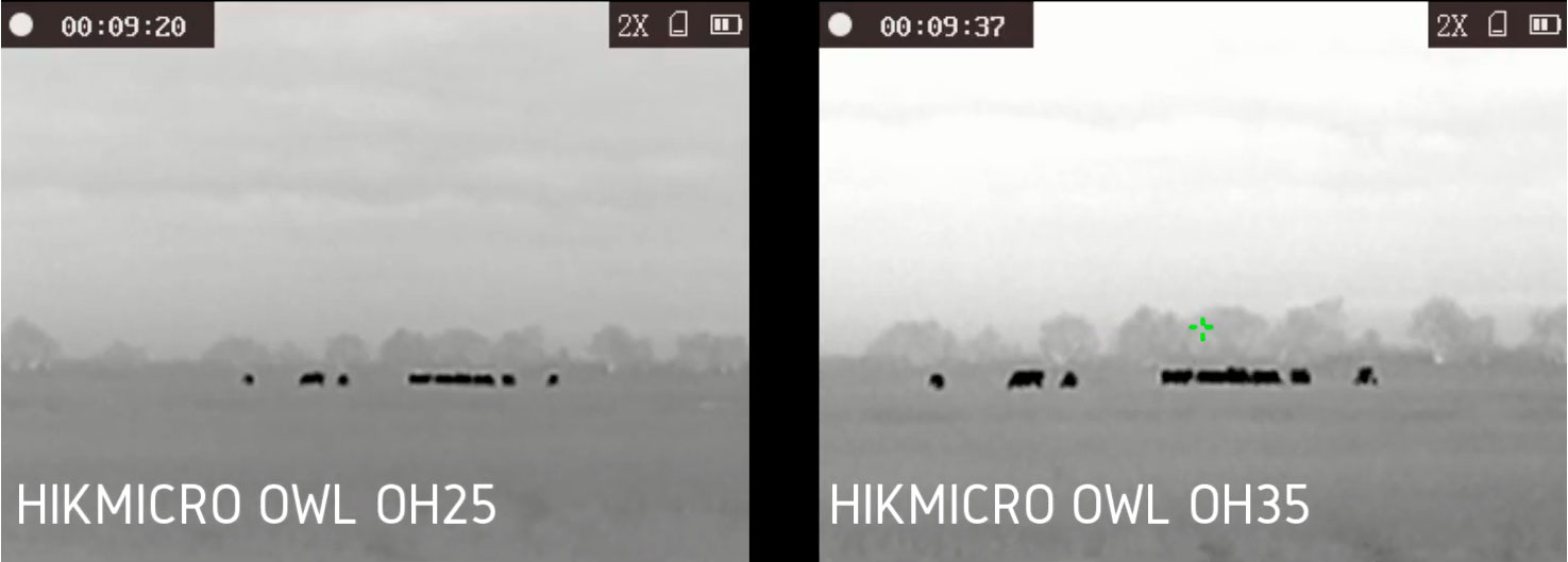 Тепловизор HikMicro OWL OH35 дальность обнаружения 400 метров, влажность 85%, температура +3