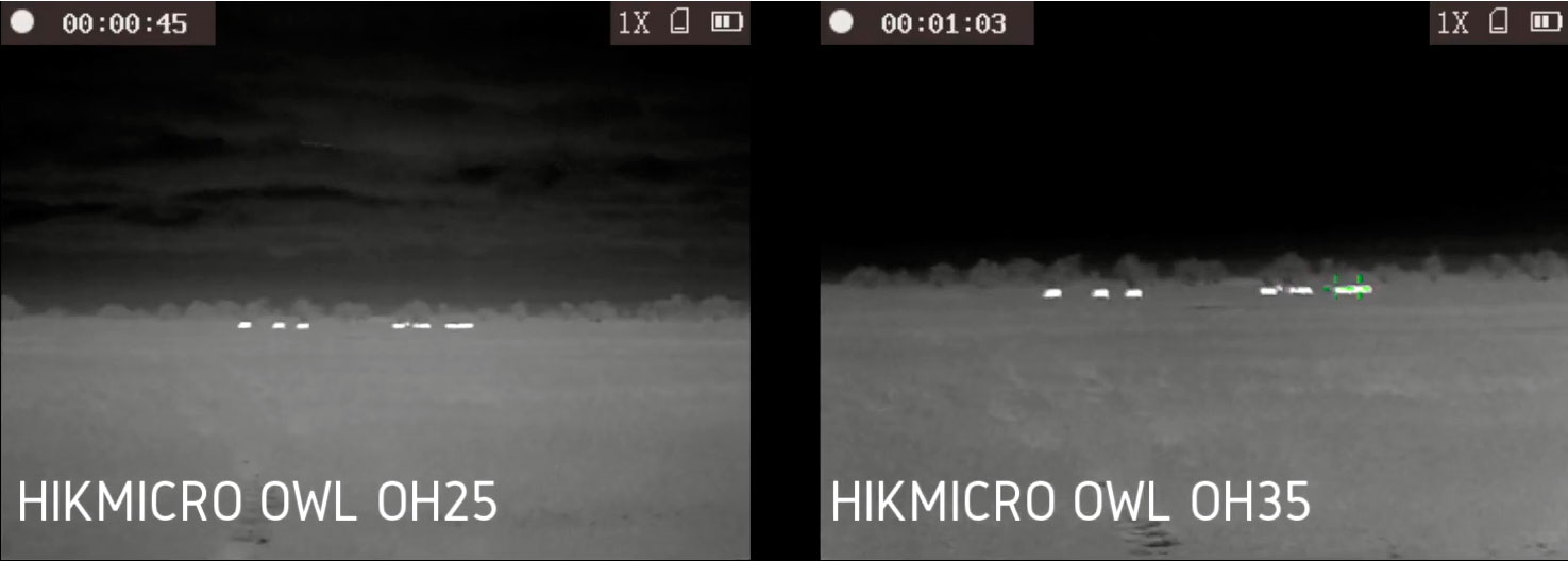 Тепловизор HikMicro OWL OH35 дальность обнаружения 320 метров, влажность 85%, температура +3
