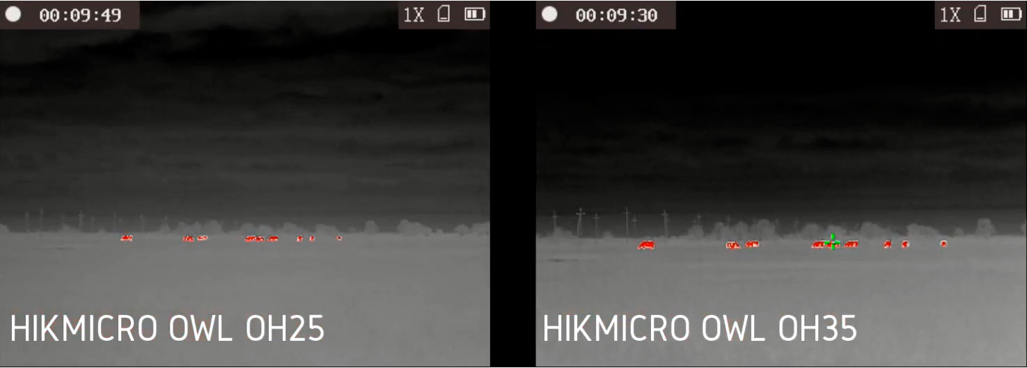 Тепловизор HikMicro OWL OH35 дальность обнаружения 260 метров, влажность 85%, температура +3