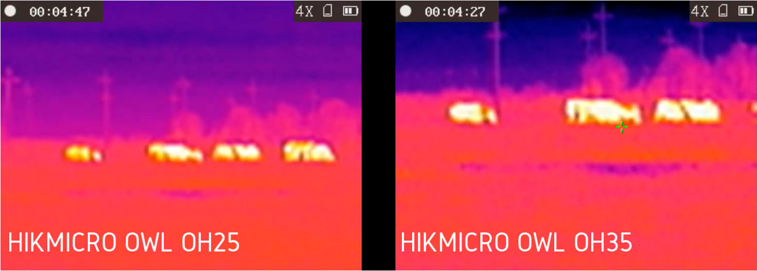 Тепловизор HikMicro OWL OH35 дальность обнаружения 260 метров, влажность 85%, температура +3