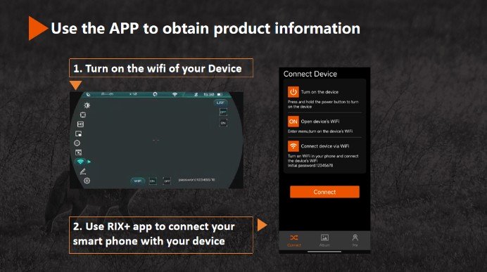 RIX APP подключение к девайсу