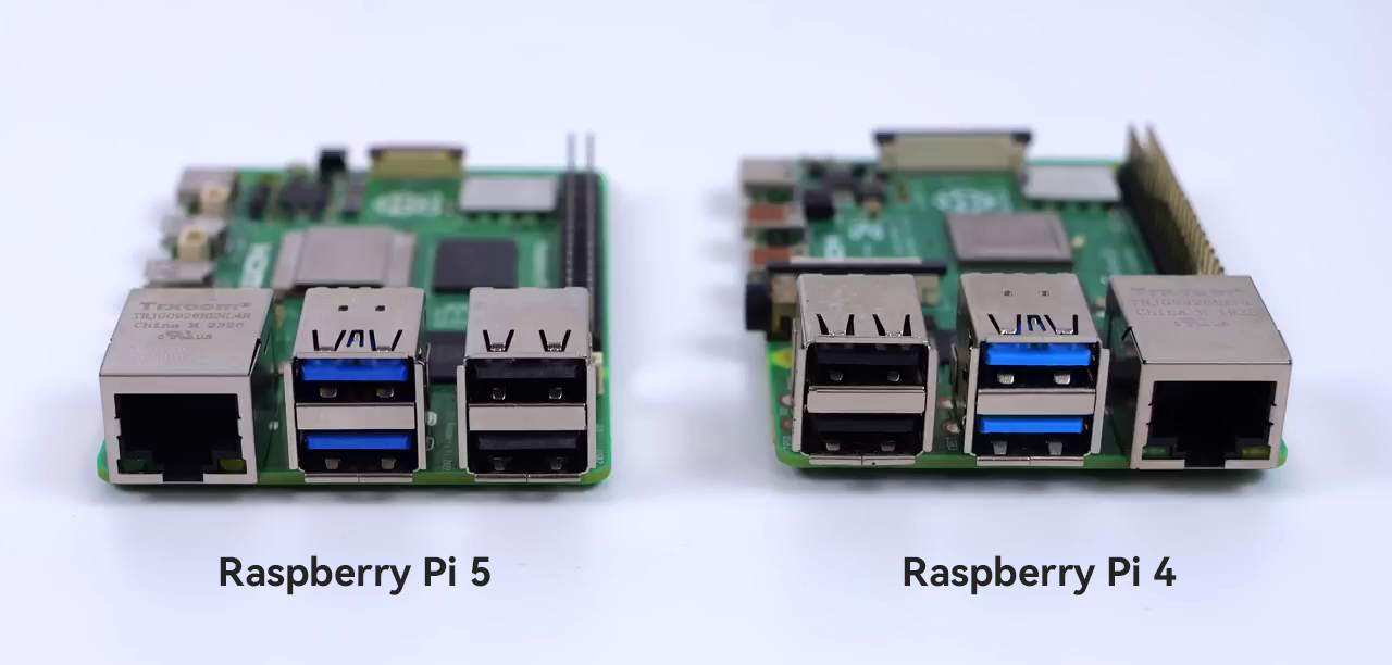 Порты Raspberry Pi 5 против портов Raspberry Pi 4